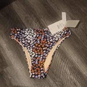 Kibys  Floral Print Power Izzie Bikini Bottom Size S